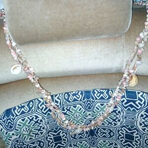 7 ft hand gathered handmade seashell Garland Coastal Decor Christmas decor